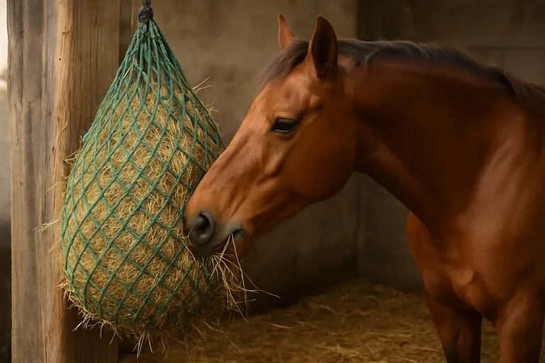 Hooinetten en slowfeeders: voordelen, gebruik en onderhoud